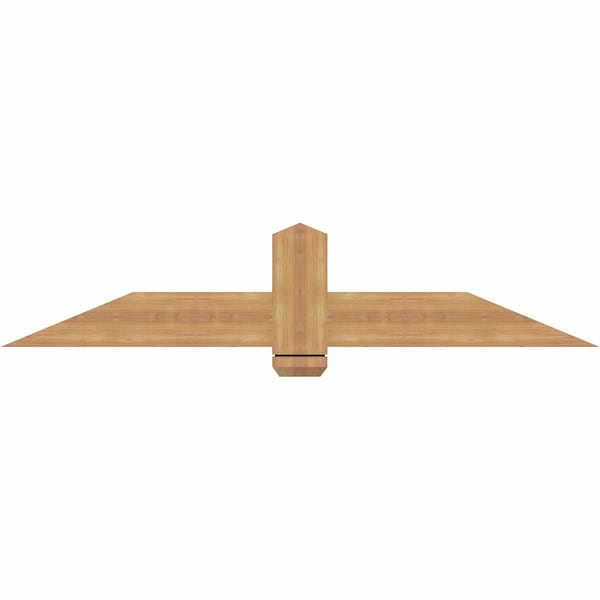 Ekena Millwork Eugene Smooth Timber Gable Bracket, Western Red Cedar, 60"W x 12"H x 1 1/2"D x 5 1/2"F, 5/12 Pitch GBW060X12X0206EUG00SWR - main